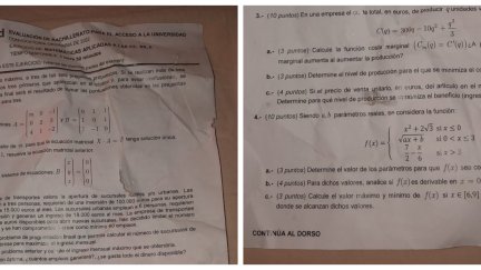 Fotografía del examen de la polémica. / @libertadgomez_
