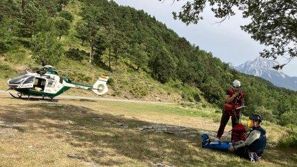 Imagen del rescate de este domingo. / Guardia Civil.