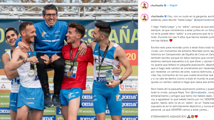 Anuncio de Carlos Mayo en Instagram