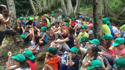 Imagen de varios niños en un campamento. / Gobierno de Aragón