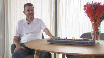 Juan Carlos Unzué durante la entrevista.