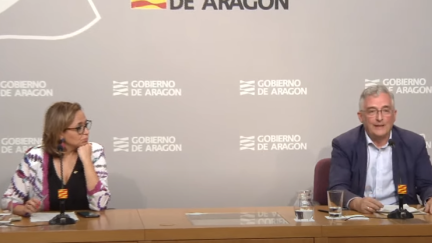Mayte Pérez y Joaquín Olona durante su comparecencia extraordinaria por la ola de calor.