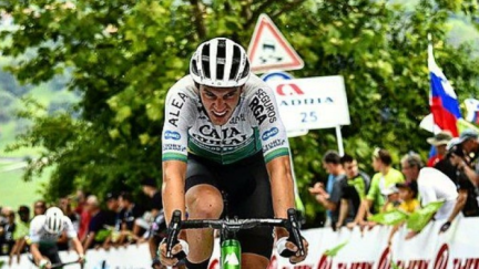 Fernando Barceló, durante la etapa. Foto: Team Caja Rural.