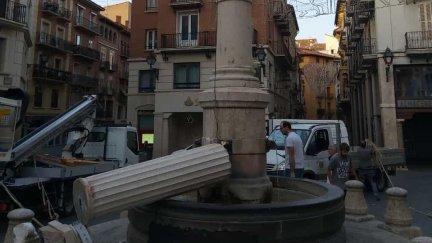 La causa más probable del accidente es el mal estado del hierro que sujetaba las dos piezas de la columna.