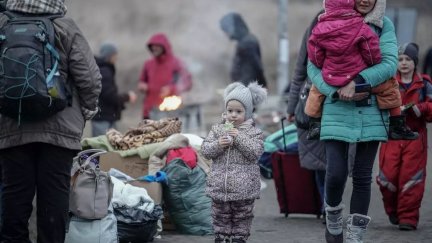 Refugiados ucranianos en una foto de archivo. / Europa Press