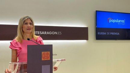 La portavoz del PP en las Cortes de Aragón, Mar Vaquero. / PP