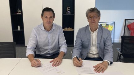 Imagen de la firma del patrocinio.