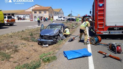 a la altura del acceso a la cooperativa Santa Ana