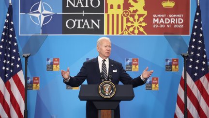 El presidente de Estados Unidos, Joe Biden, durante la cumbre de la OTAN en Madrid. / FUENTE: Europa Press