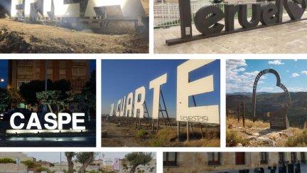 Muchos son los pueblos de Aragón que apuestan por las letras 'hollywoodienses' para atraer turistas. ARAGÓN NOTICIAS