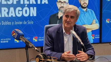 Juan Badiola, en una entrevista en Despierta Aragón. (Aragón Radio).