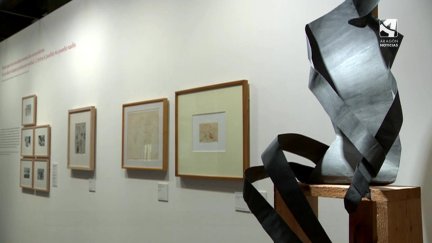Algunas obras incluidas en la muestra de Ramón J. Sender.