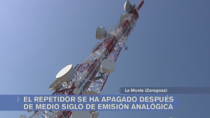 El repetidor de La Muela se apagaba tras medio siglo de emisión analógica. (Archivo).