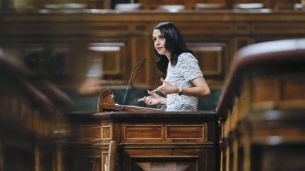 La líder de Ciudadanos, Inés Arrimadas este miércoles en Madrid. / EFE.