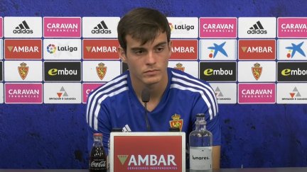 Francho Serrano en rueda de prensa.