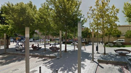 El accidente ha tenido lugar en una obra próxima a la plaza Santa Clara. / Google Maps