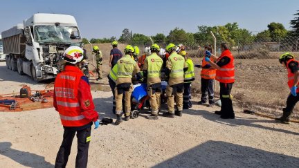 El accidente ha tenido lugar este lunes sobre las 9:35 horas. / Ayuntamiento de Zaragoza