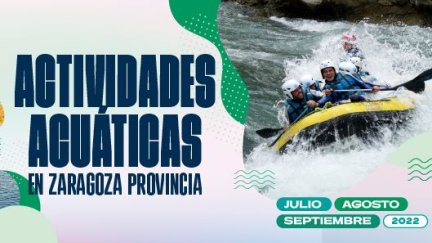 La DPZ oferta más de 900 plazas gratuitas para kayak, kitesurf, hidrospeed o piragua./ Diputación de Zaragoza.