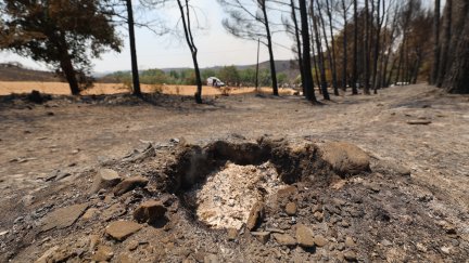 Zona afectada por el incendio de Ateca. / Fabián Simón - Europa Press