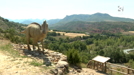 Una réplica del Arenysaurus, uno de los últimos dinosaurios que habitaron Europa.