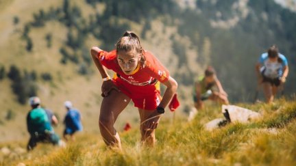 Carrodilla Cabestre, durante el Mundial juvenil de carreras por montaña.