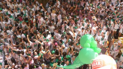 Imagen de archivo de las fiestas de San Lorenzo en Huesca. / Europa Press