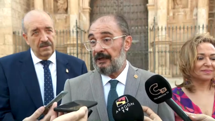 Javier Lambán en Calamocha.