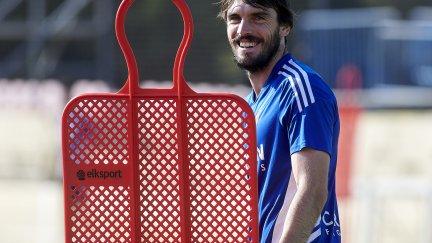 Eugeni durante un entrenamiento.