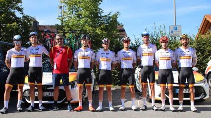 Aberasturi, noveno en el Europeo. Foto: Federación Española de Ciclismo