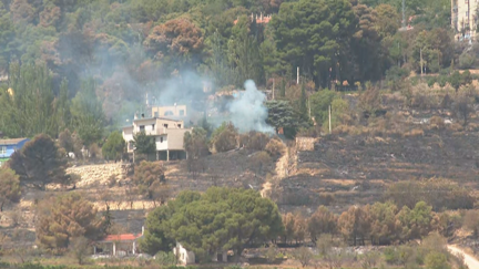 En la zona afectada por el fuego todavía hay 50 puntos calientes que se vigilan de cerca./ Aragón TV