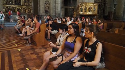 Visita a la Catedral de Jaca. / EP.