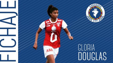 Gloria Douglas, nueva jugadora del Zaragoza CFF.