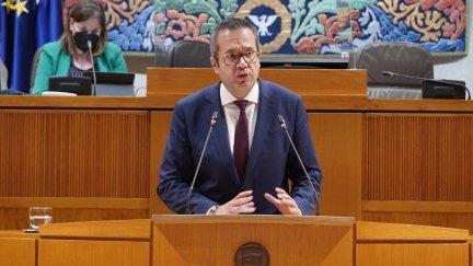 El diputado autonómico Carlos Ortas, en las Cortes, en una imagen de archivo. / Europa Press