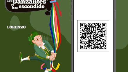Para poder encontrar a los danzantes hay que escanear un código QR. / CARTV