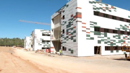 El nuevo hospital de Teruel está ejecutado en un 60%.