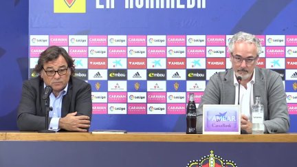 Raúl Sanllehí y Miguel Torrecilla, durante su comparecencia de este martes.