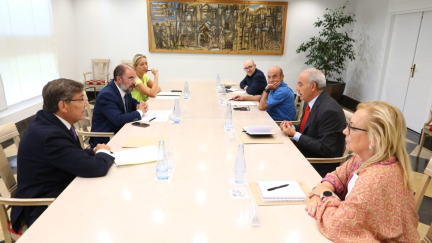 Reunión con los agentes sociales. / Gobierno de Aragón.