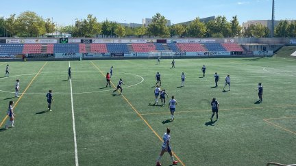 Una imagen del encuentro disputado este domingo en el Enrique Porta. Foto: Zaragoza CFF
