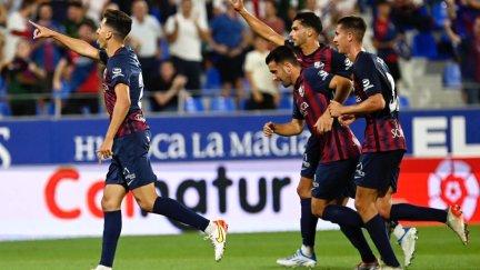 Juan Carlos celebra su gol. Foto: Marcos Cebrián