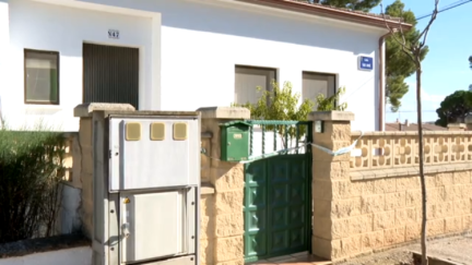 Imagen del domicilio de la víctima en Escatrón.