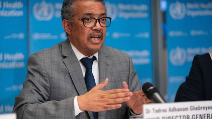 El director general de la Organización Mundial de la Salud (OMS), Tedros Adhanom Ghebreyesus, durante la rueda de prensa. / OMS.