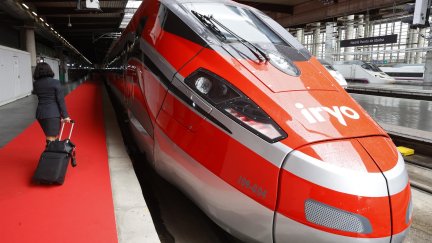 Los trenes del nuevo operador de alta velocidad del corredor Madrid-Barcelona serán de color rojo./ EFE/Juan Carlos Hidalgo
