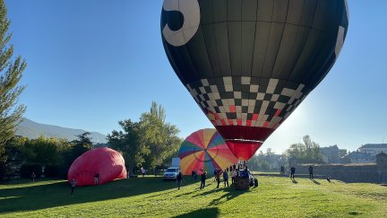 Regata de globos aerostáticos en Jaca./ Mari Luz Ulecia.