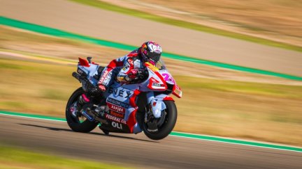 Bastianini durante la carrera.