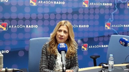 La portavoz parlamentaria del PP en las Cortes en una entrevista en Aragón Radio. / Imagen archivo