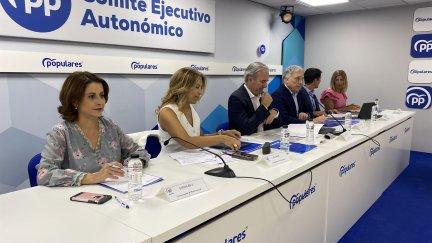 La Ejecutiva del PP Aragón se ha reunido en la sede autonómica. / Europa Press.