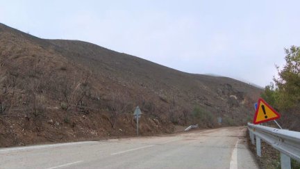 Estado de la carretera este martes por la mañana.