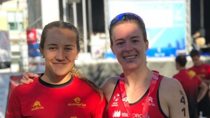 Marta Borbón tras lograr la medalla de bronce.