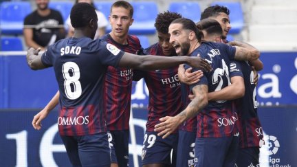 Celebración de la SD Huesca