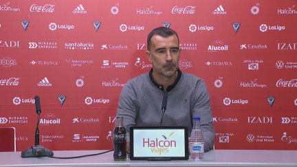 Carcedo en Rueda de Prensa tras finalizar el partido